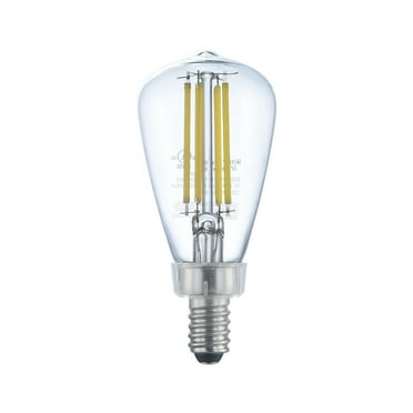Better Homes & Gardens ST12 LED Vintage Light Bulb, 4.5 Watts (60W Equivalent.) Daylight, Dimmable E12 Base, 2PK