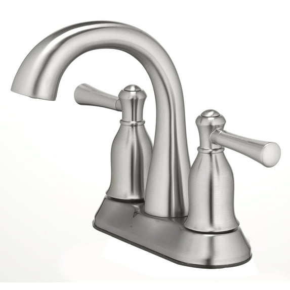 Better Homes & Gardens Safford Two Handle Bathroom Sink Faucet, Satin Nickel