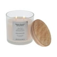 thumbnail interactive-video image 1 of Better Homes and Gardens 2-Wick Salted Coconut Mahogany 12oz Scented Ombre Jar Candle, 1 of 12