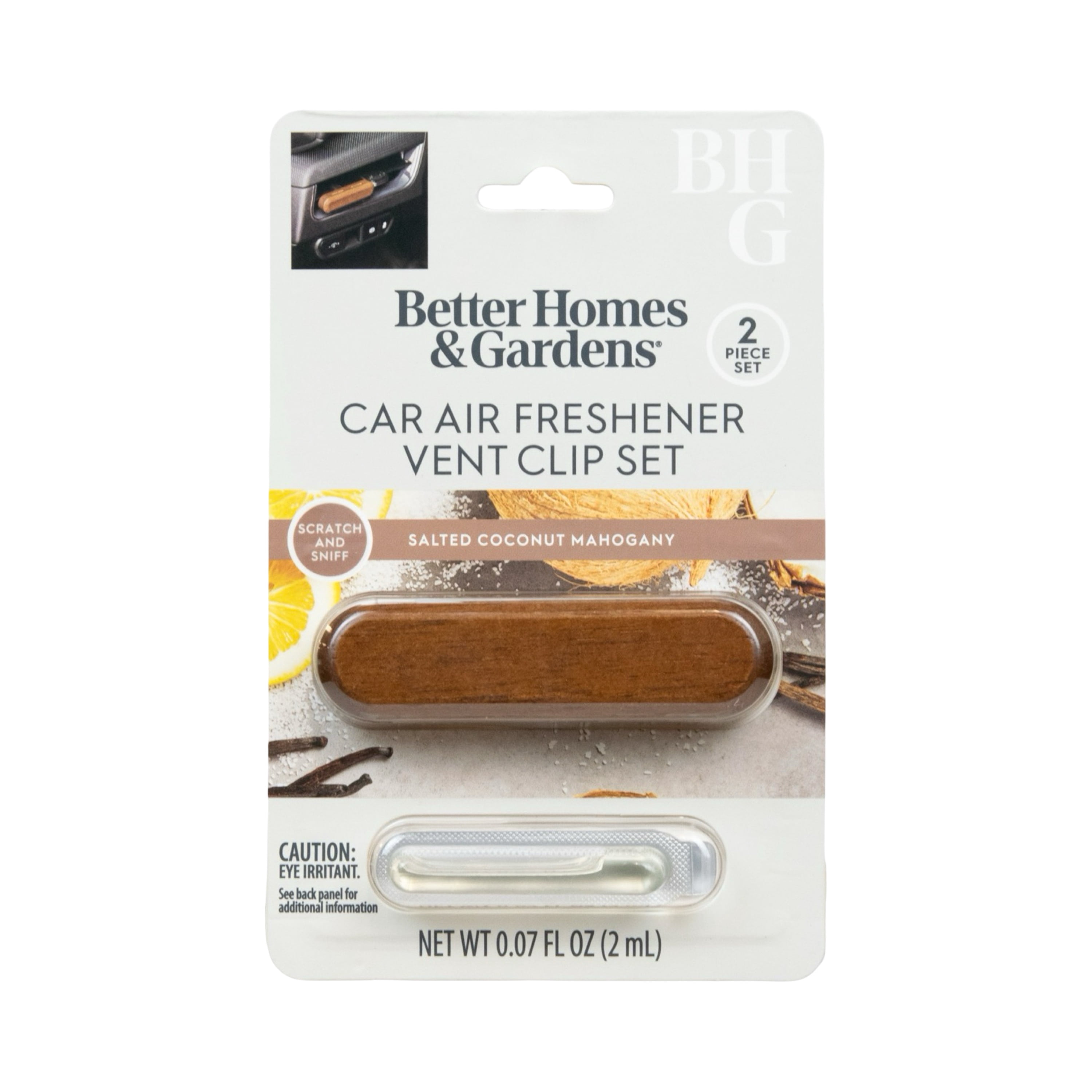 Better Homes & Gardens Salted Coconut Mahogany Scented Car Vent