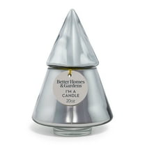 Better Homes & Gardens 2-Wick Metallic Glass Christmas Tree Candle, Salted Coconut Mahogany, 20 oz