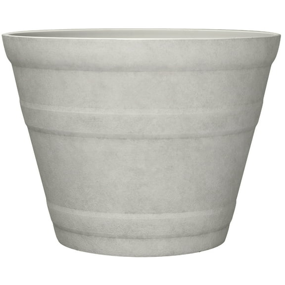Better Homes & Gardens 21.8" D x 16.5" H Sandy Vanilla Dream Recycled Resin Planter