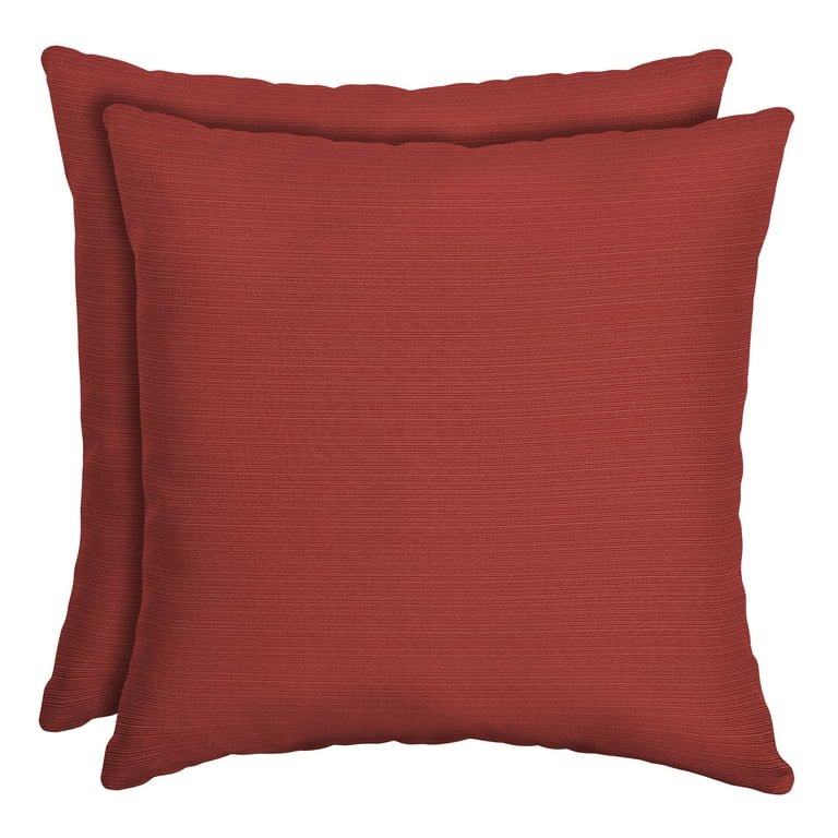 Better Homes & Gardens Santa Fe Red 16 x 16 in. Outdoor Toss Pillow with EnviroGuard, Set of 2 Better Homes & Gardens Santa Fe Red 16 x 16 in. Outdoor Toss Pillow with EnviroGuard, Set of 2