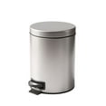 thumbnail image 1 of Better Homes & Gardens Satin Nickel SS 1.3 Gallon Metal Bathroom Waste Basket, 1 of 6