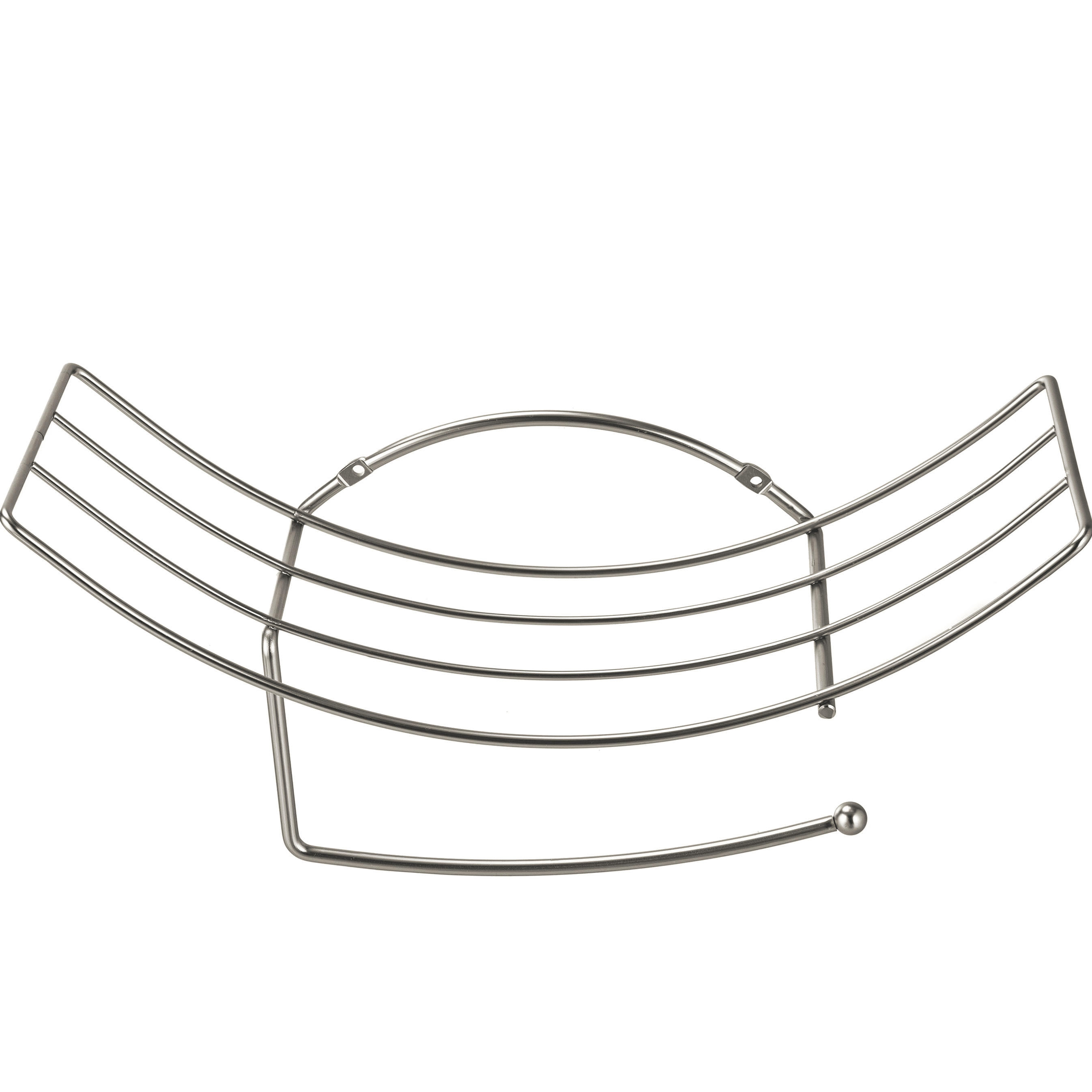 Satin Nickel Wall Mounted Toilet Paper Holder with Storage