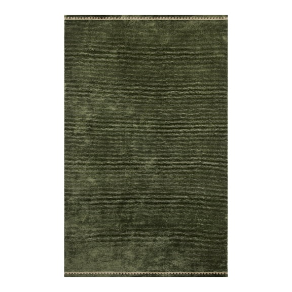 Better Homes & Gardens Coleman Sea Turtle Green Tonal Hem 5 ft x 8 ft Area Rug