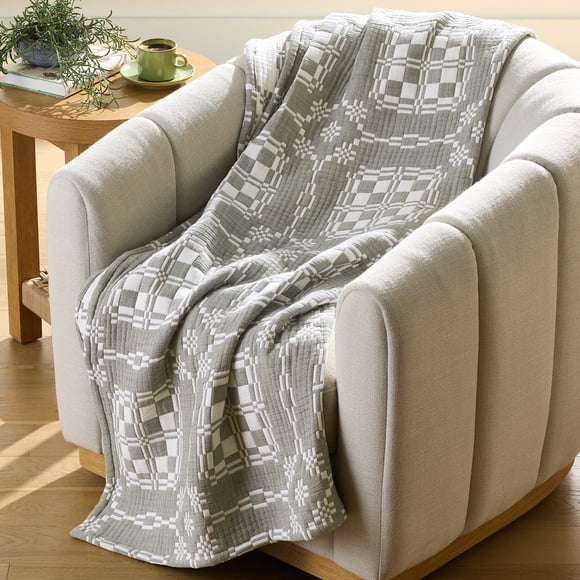 Better Homes & Gardens Sea Turtle Woven Gauze Jacquard 50x72' Throw