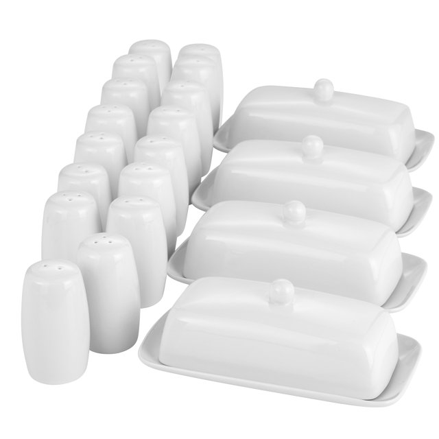 Better Homes & Gardens Set of 4 Butter Dishes and Set of 8 Salt and