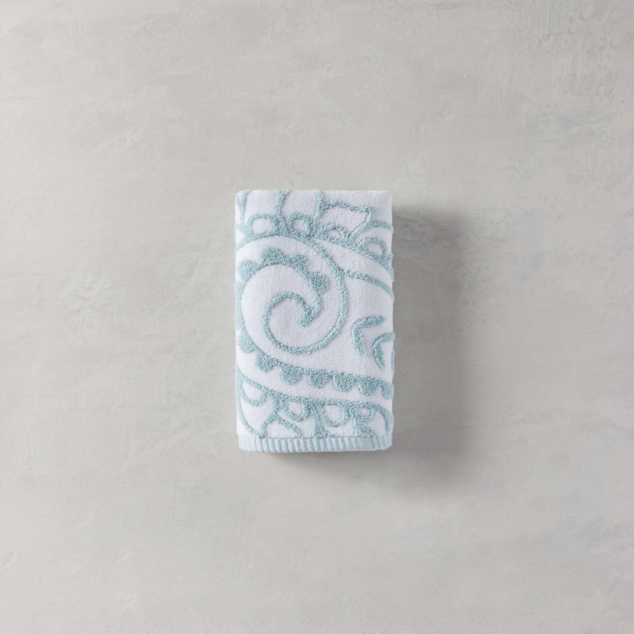 Better Homes & Gardens Sheared Paisley Hand Towel, Aquifer