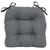 Better Homes & Gardens Shredded Memory Foam Chair Cushion, 16" x 14.5", Grey Flannel, Single