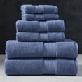 thumbnail image 1 of Better Homes & Gardens Signature Soft 6 Piece Solid Towel Set, Insignia Blue, 1 of 7