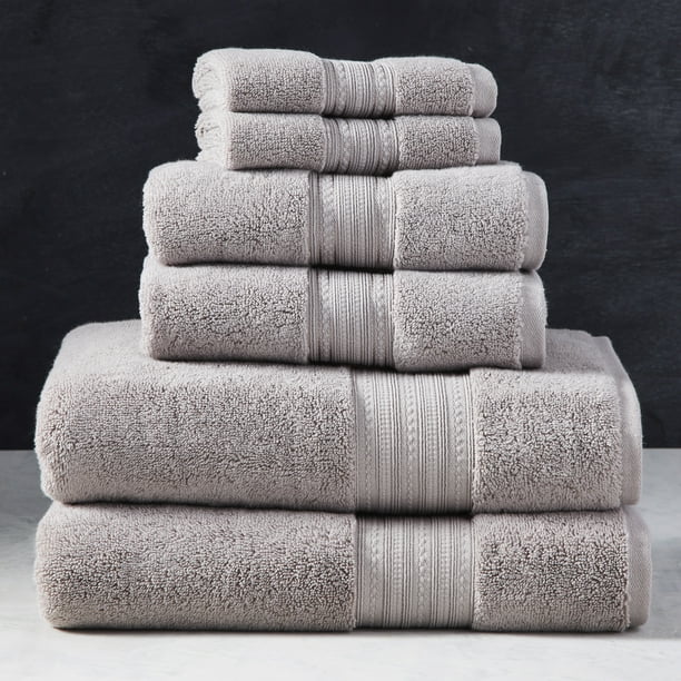 Better Homes & Gardens Signature Soft 6 Piece Solid Towel Set, Taupe