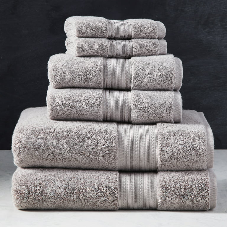 Better Homes & Gardens Signature Soft 6 Piece Solid Towel Set, Taupe Splash