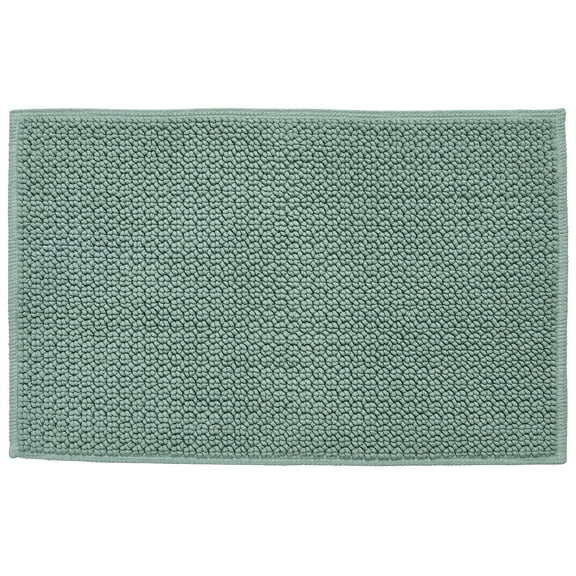 Better Homes & Gardens Signature Soft Cotton Looped Bath Mat, Green River, 20" x 34"