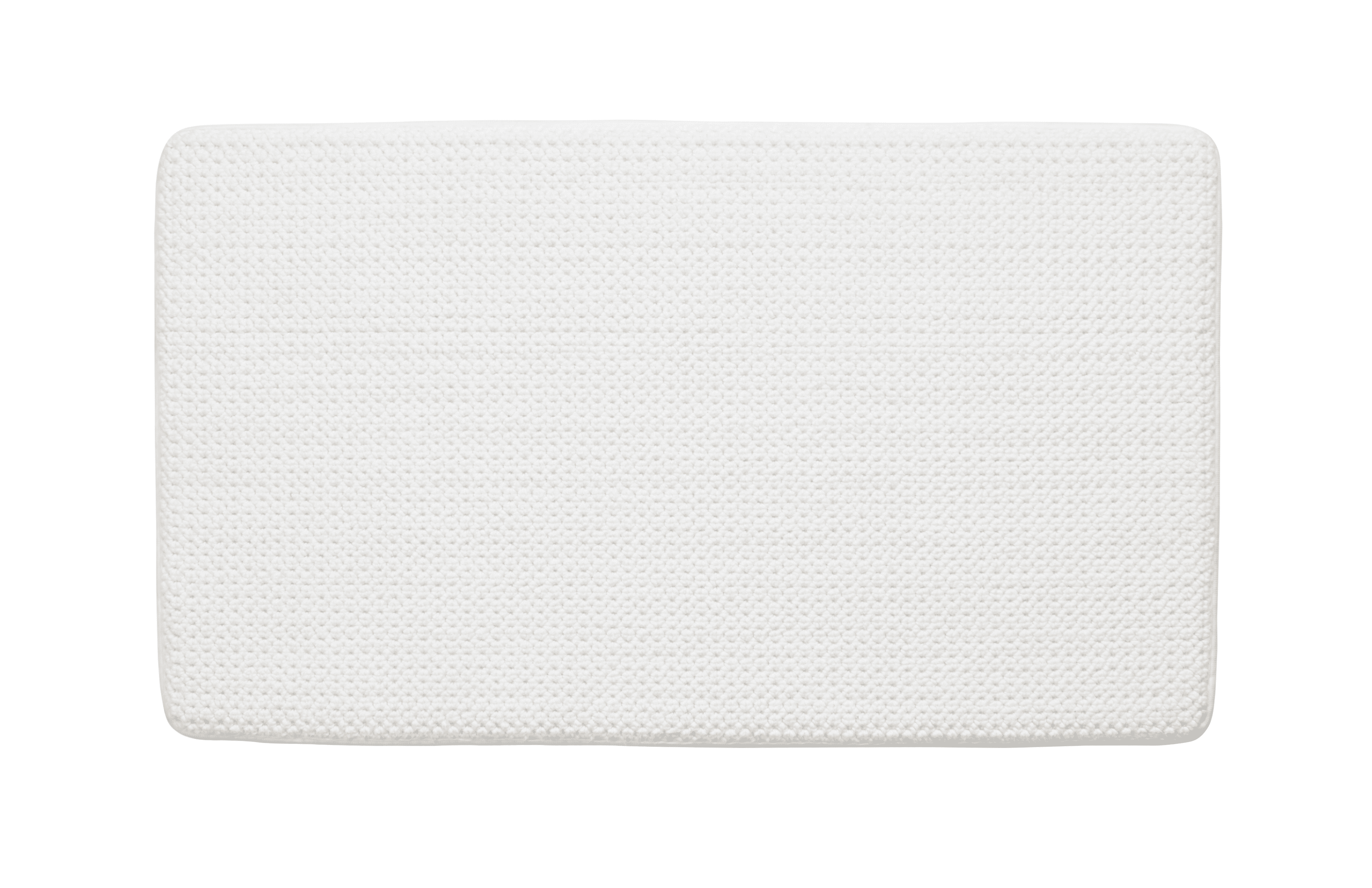 Better Homes & Gardens Signature Soft Cotton Memory Foam Bath Rug, Arctic White, 20 in x 34 in
