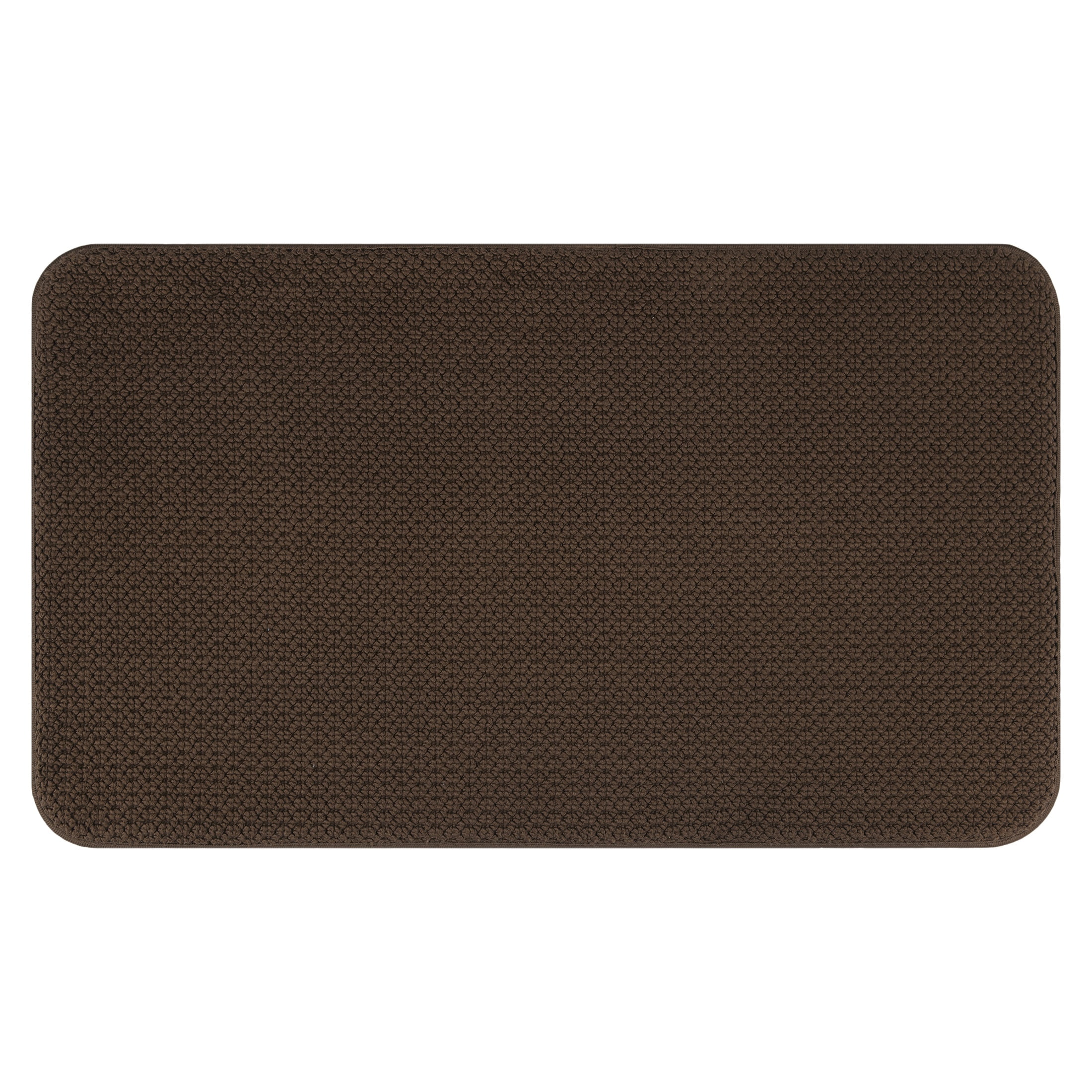 Better Homes & Gardens Signature Soft Memory Foam Brown Basket, Cotton Bath Rug, 20" x 34"
