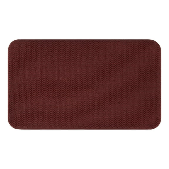 Better Homes & Gardens Signature Soft Cotton Memory Foam Bath Rug, Deep Redwood, 20" x 34"