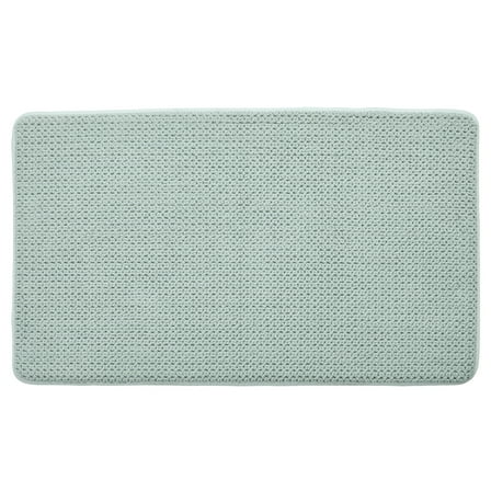 Better Homes & Gardens Signature Soft Cotton Memory Foam Bath Rug, Green River, 20" x 34"