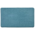 thumbnail interactive-video image 1 of Better Homes & Gardens Signature Soft Cotton Memory Foam Bath Rug, Nimbus Blue, 20" x 34", 1 of 12