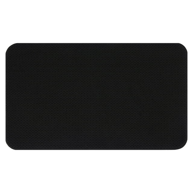 Better Homes & Gardens Signature Soft Cotton Memory Foam Bath Rug, Rich Black, 20" x 34"