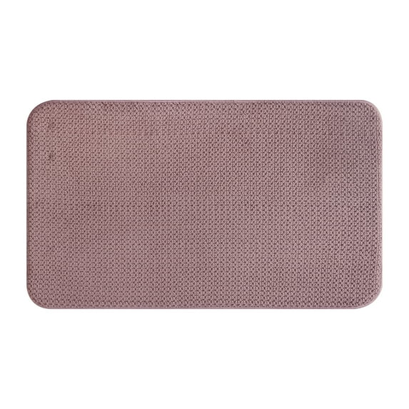 Better Homes & Gardens Signature Soft Cotton Memory Foam Bath Rug, Violet Gem, 20" x 34"