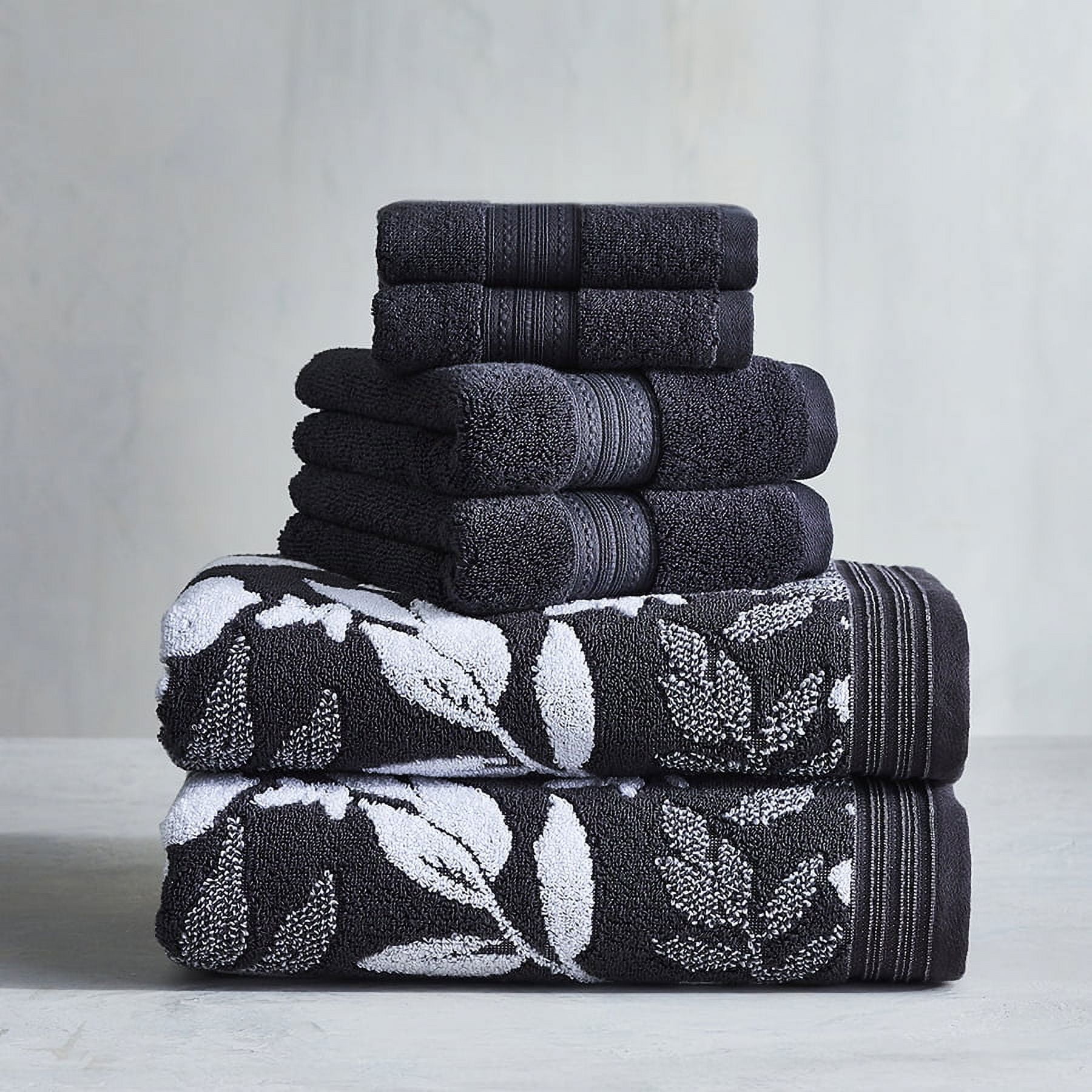 Better Homes & Gardens Signature Soft Textured 8 Piece Towel Set, Gray  Shadow - Walmart.com