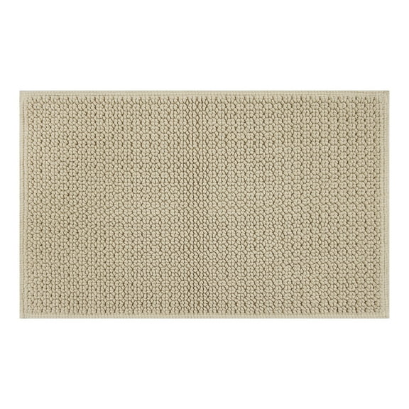 Better Homes & Gardens Signature Soft Looped Bath Mat, Almond Biscuit, 20" x 34"
