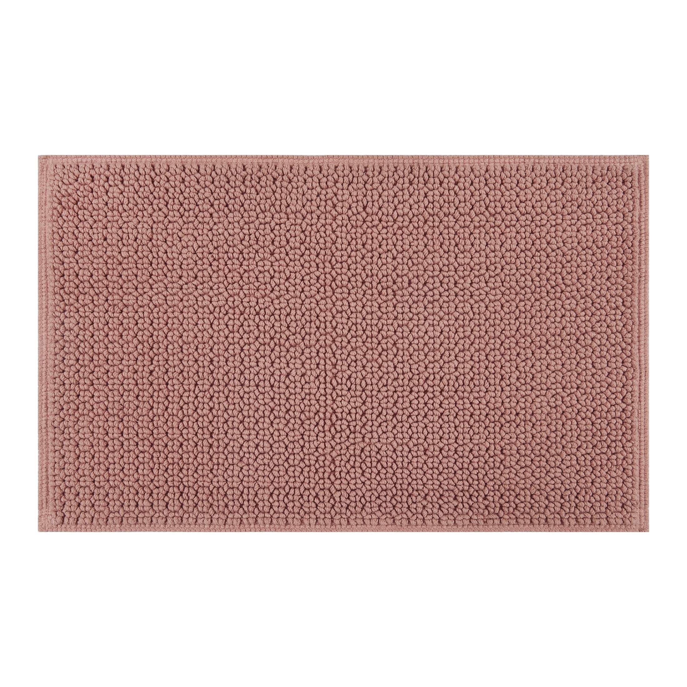 Better Homes & Gardens Signature Soft Looped Bath Mat, Old Rose, 20 in x 34 in