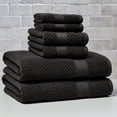 thumbnail image 1 of Better Homes & Gardens Signature Soft Cotton Popcorn Textured 6 Piece Bath Towel Set,Grey Shadow, 1 of 16