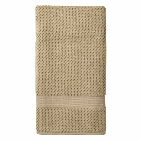 Better Homes & Gardens Signature Soft Cotton Popcorn Textured Bath Sheet, Almond Biscuit