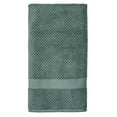 thumbnail interactive-video image 1 of Better Homes & Gardens Signature Soft Cotton Popcorn Textured Bath Sheet, Nimbus Blue, 1 of 14