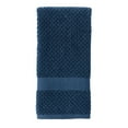 thumbnail image 1 of Better Homes & Gardens Signature Soft Cotton Popcorn Textured Hand Towel, Blue Admiral, 1 of 14
