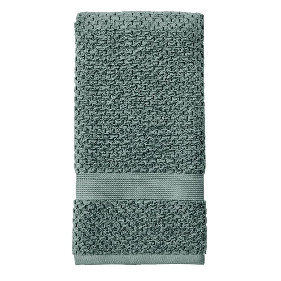 Better Homes & Gardens Signature Soft Cotton Popcorn Textured Hand Towel, Nimbus Blue