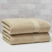 Better Homes & Gardens Signature Soft Solid 2 Piece Bath Sheet Set,Almond Biscuit