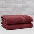 thumbnail image 1 of Better Homes & Gardens Signature Soft Solid Cotton 2 Piece Bath Sheet Set,Deep Redwood, 1 of 13