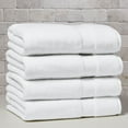 thumbnail image 1 of Better Homes & Gardens Signature Soft Solid Cotton 4 Piece Bath Towel Set,Arctic White, 1 of 14