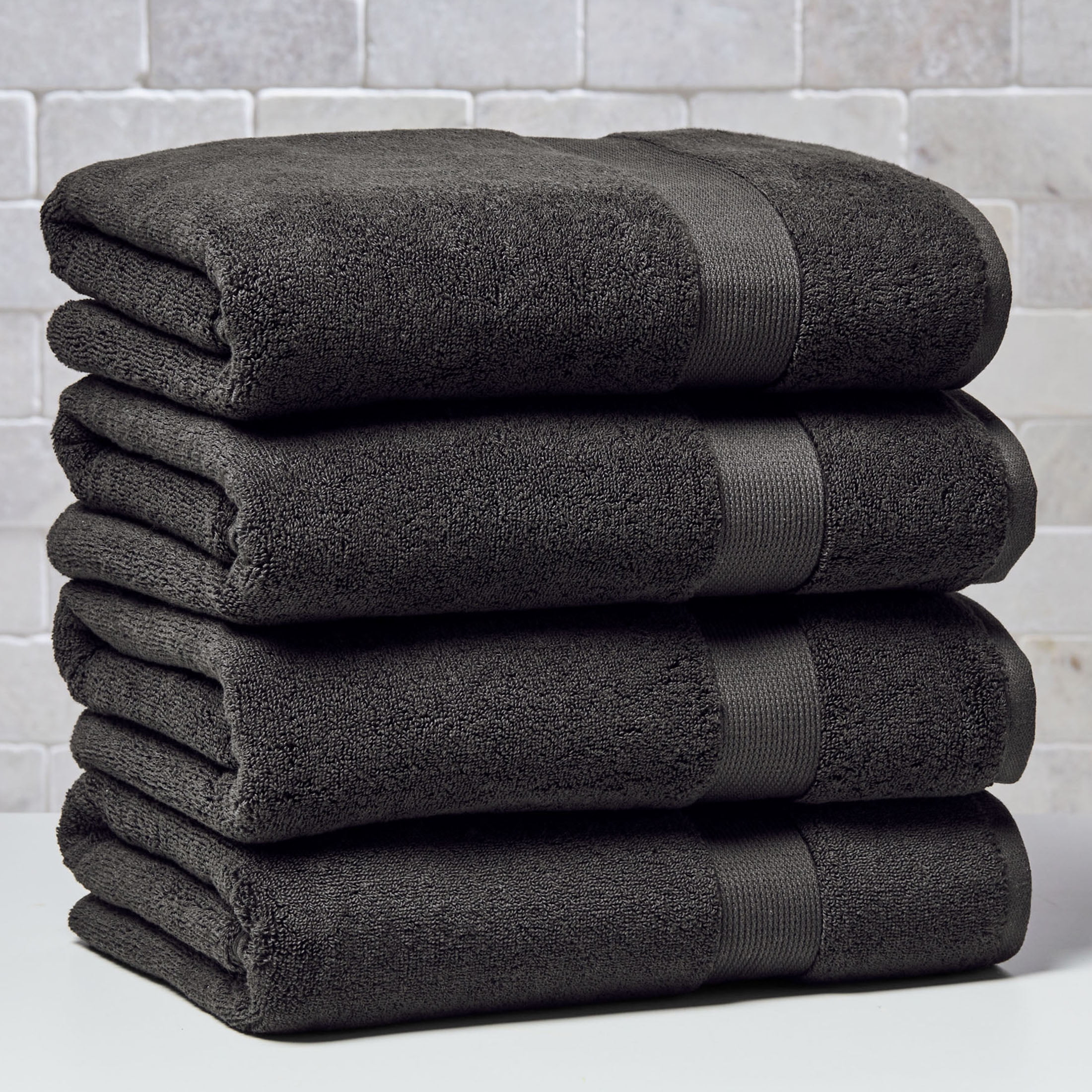 Better Homes & Gardens Signature Soft Solid 4 Piece Bath Towel Set,Rich
