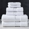 thumbnail image 1 of Better Homes & Gardens Signature Soft Solid Cotton 6 Piece Bath Towel Set,Arctic White, 1 of 9