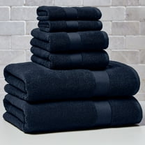Better Homes & Gardens Signature Soft Solid 6 Piece Towel Set,Blue Admiral