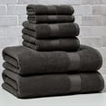 thumbnail image 1 of Better Homes & Gardens Signature Soft Solid 6 Piece Towel Set,Gray Shadow, 1 of 15
