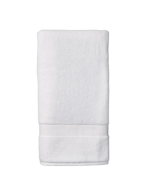 Signature Soft Solid Cotton Bath Sheet, Arctic White