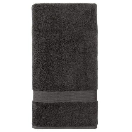 Better Homes & Gardens Signature Soft Solid Cotton Bath Sheet, Grey Shadow
