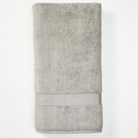 Better Homes & Gardens Signature Soft Solid Cotton Bath Sheet, Soft Silver