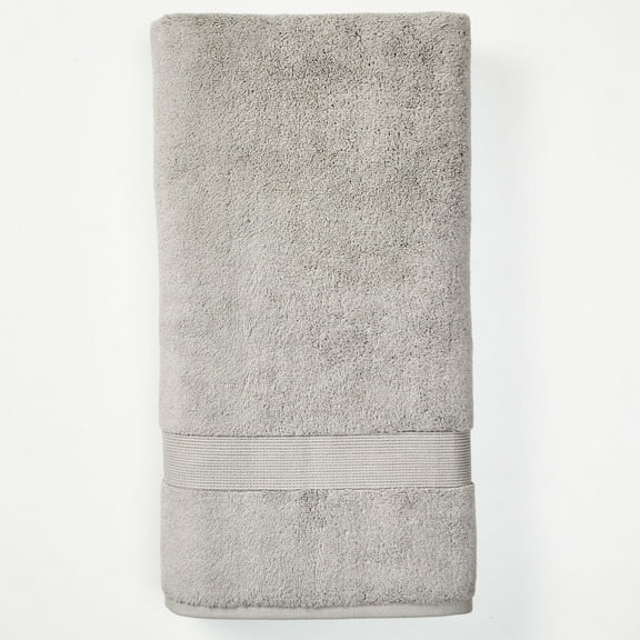 Better Homes & Gardens Signature Soft Solid Cotton Bath Sheet, Soft Silver