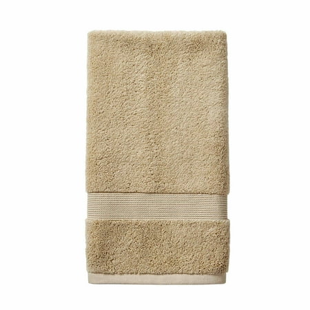 Better Homes & Gardens Signature Soft Solid Cotton Hand Towel, Almond Biscuit