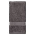 thumbnail image 1 of Better Homes & Gardens Signature Soft Solid Cotton Hand Towel, Grey Flannel, 1 of 14