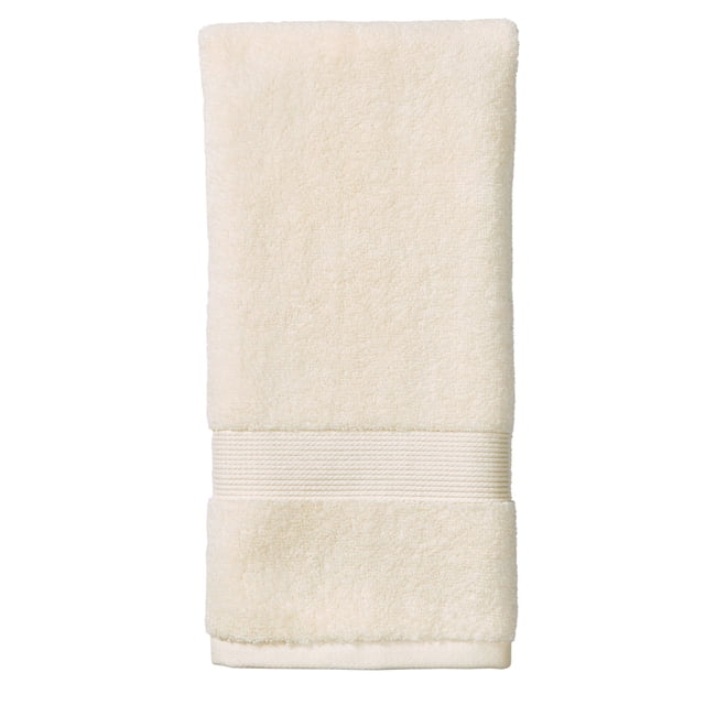 Better Homes & Gardens Signature Soft Solid Cotton Hand Towel, Vanilla Dream