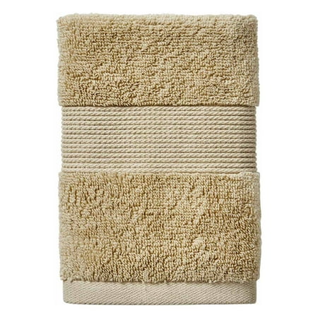 Better Homes & Gardens Signature Soft Solid Cotton Washcloth, Almond Biscuit