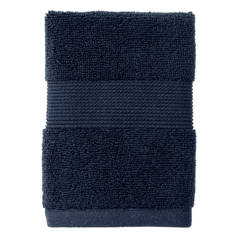 Better Homes Gardens Signature Soft Solid Washcloth Blue Admiral Walmart