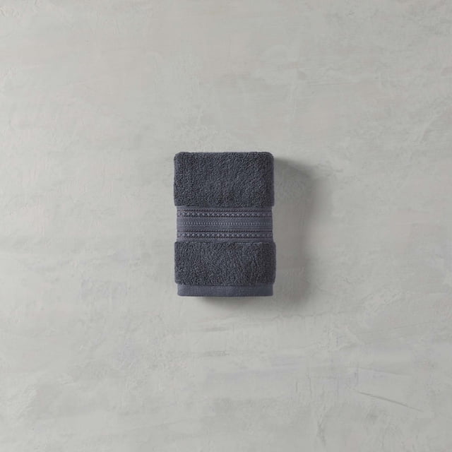 Better Homes & Gardens Signature Soft Solid Cotton Washcloth, Grey Shadow